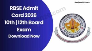 RBSE Admit Card 2026