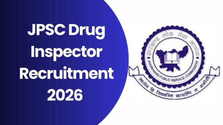 JPSC Drug Inspector Recruitment 2026