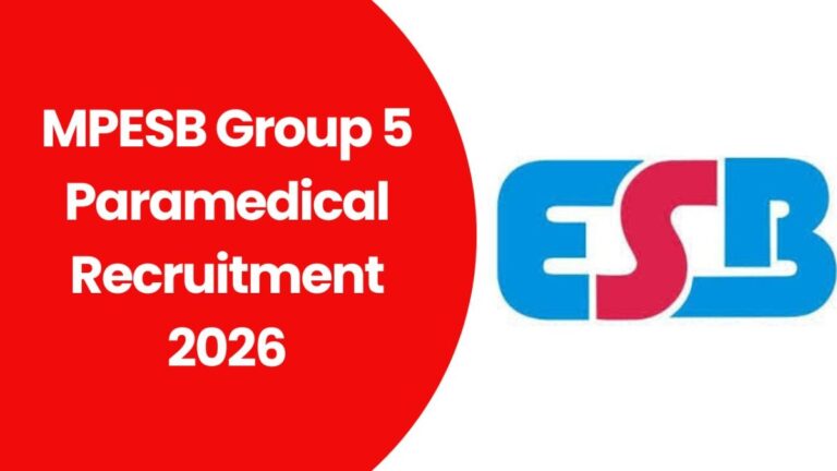 MPESB Group 5 Paramedical Recruitment 2026